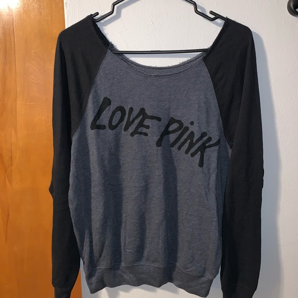 PINK Off The Shoulder Sweater - Picture 1 of 2